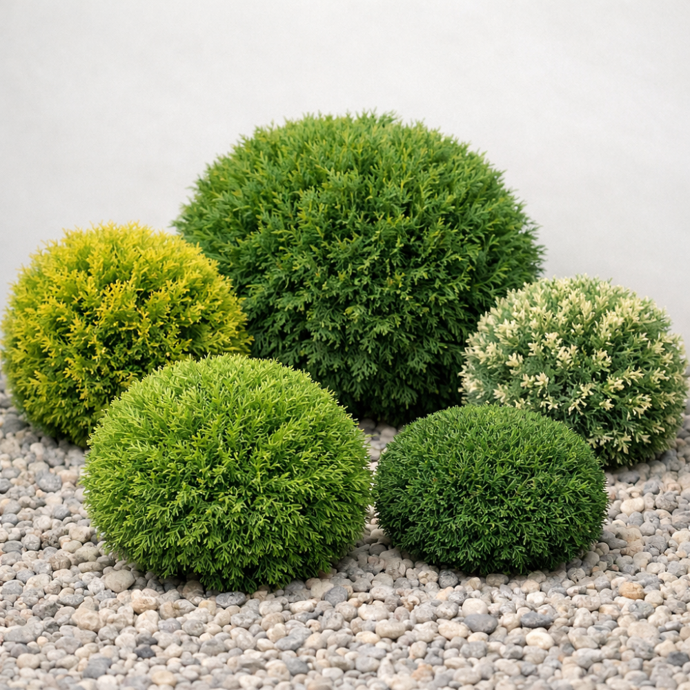 💡 Как выбрать шаровидную или карликовую тую?